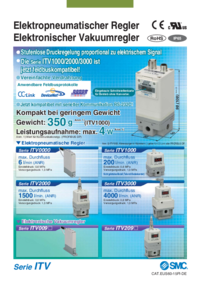 SMC Elektropneumatischer Regler Serie ITV
